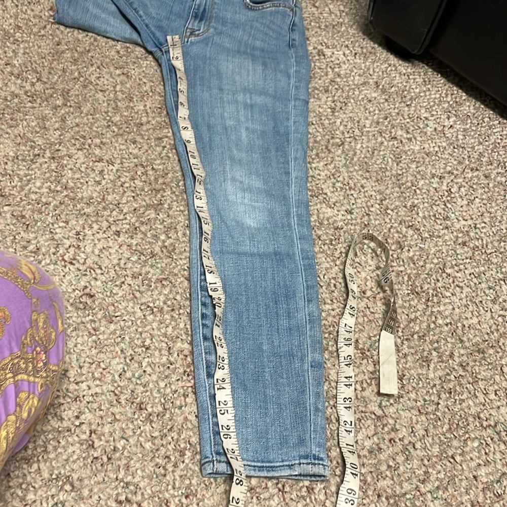 7 for all mankind high waist ankle Women's Blue Jeans - Picture 7 of 9